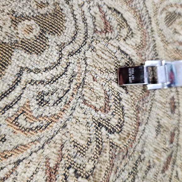 Anne Klein Women 12/1443 MOP Dial Swiss Full Pave Quartz Analog Watch 6 3/4" - Picture 13 of 14